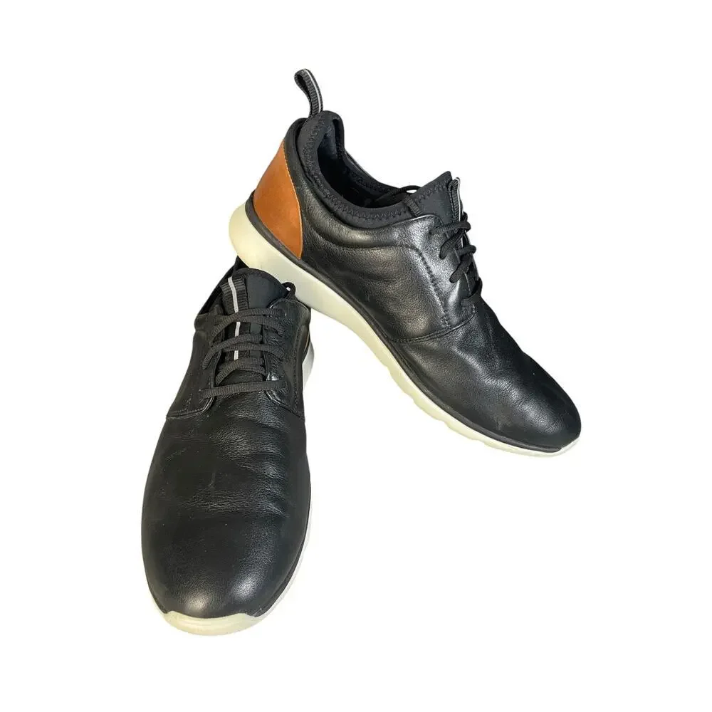 Johnston & Murphy Men’s XC4 Prentiss Black Waterproof Leather Sneakers Size-11M